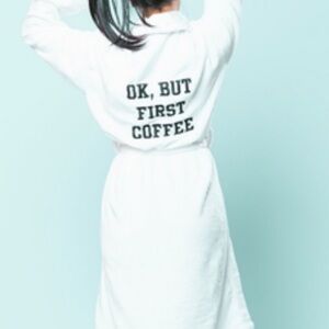 COCUS POCUS WHITE PLUSH ROBE